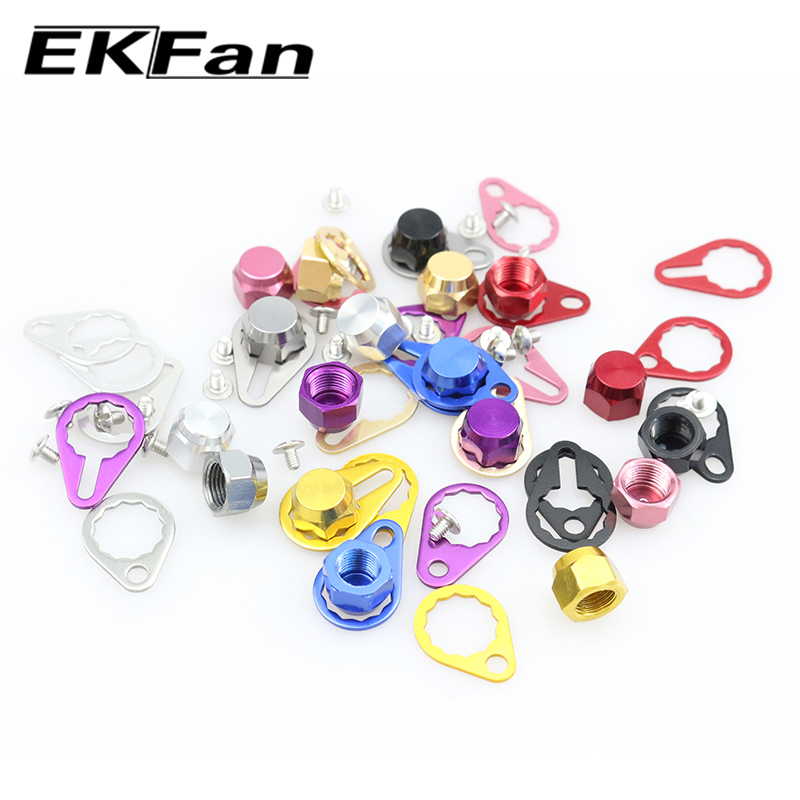 Reel Drag Knob - EKFan M7 M8 โลหะผสมถั่วแผ่นล็อคปะเก็นสําหรับตกปลา Reel Handle