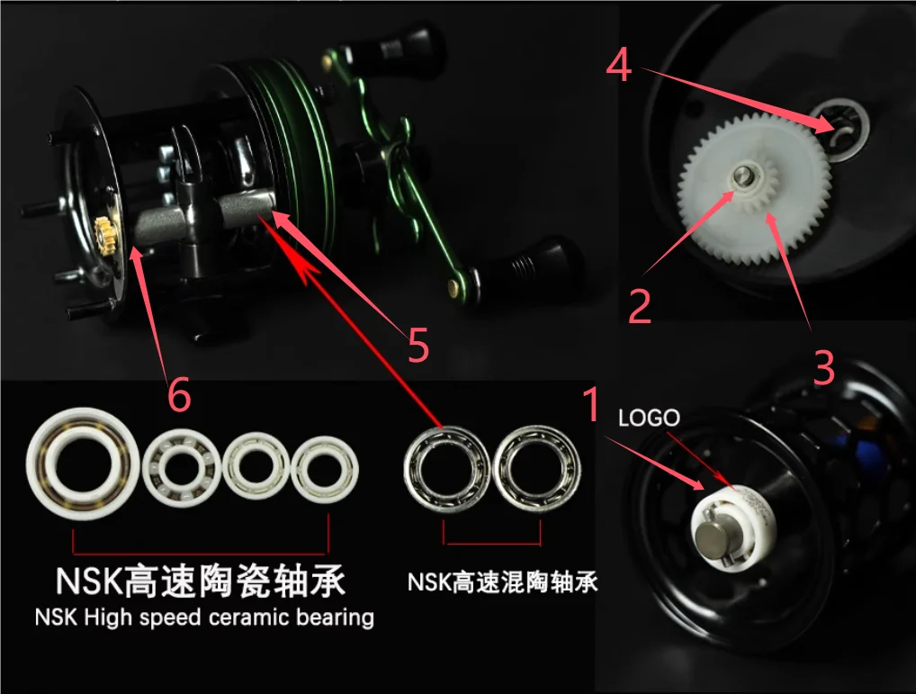 aioushi- ลูกปืนเซรามิก NSK พิเ - Reel Handle บทวิจารณ์และราคา
