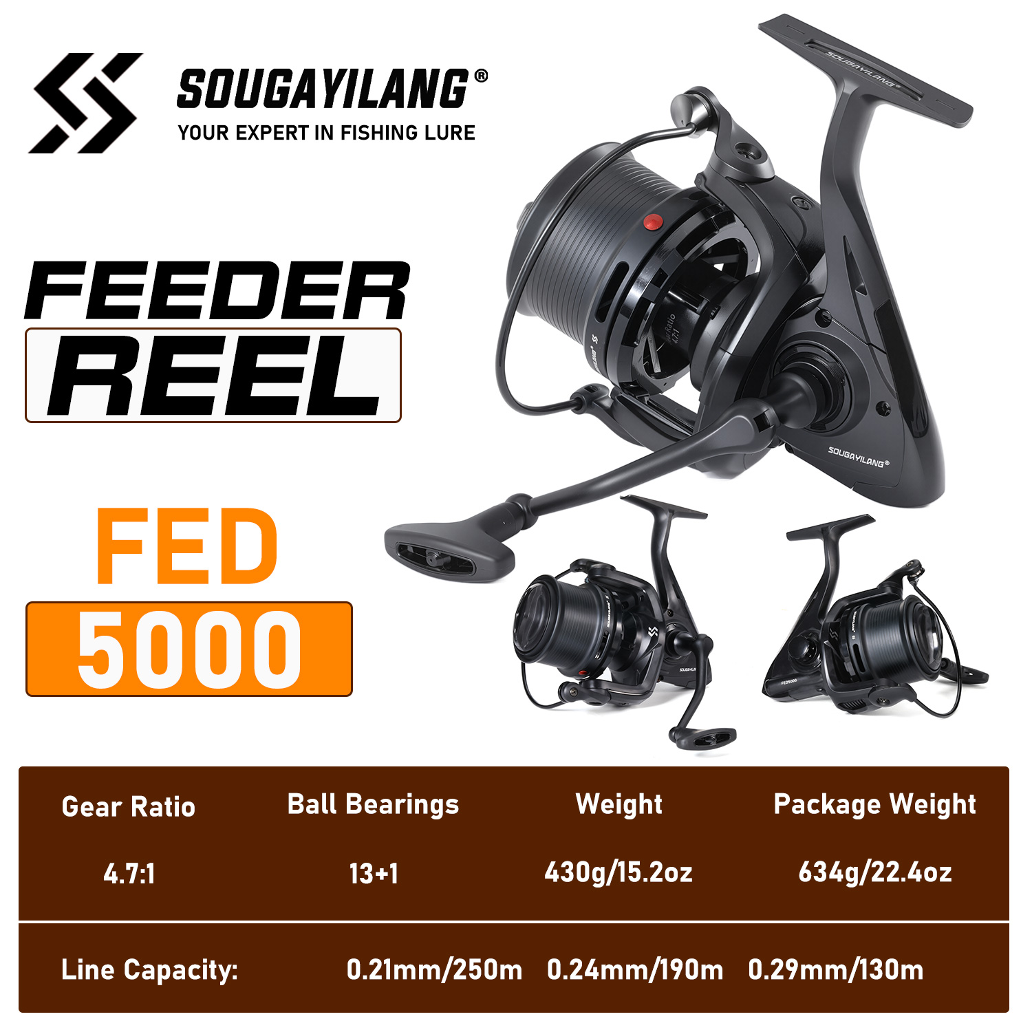 รอกตกปลา Sougayilang รุ่นมืออา - Surf Reel บทวิจารณ์และราคา